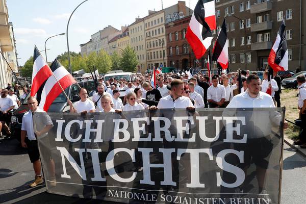 Neo-Nazis clash with protesters in Berlin on Hess anniversary