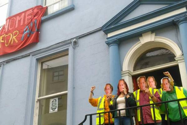 Housing activists take over city-centre building in Waterford