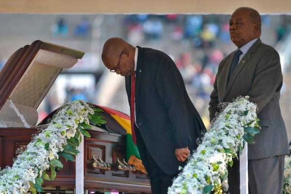 Robert Mugabe honoured as an icon, leader and intellectual at state funeral