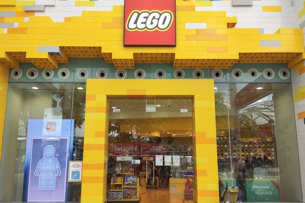 Mock Lego cladding on facade of new Grafton Street shop blocked by council