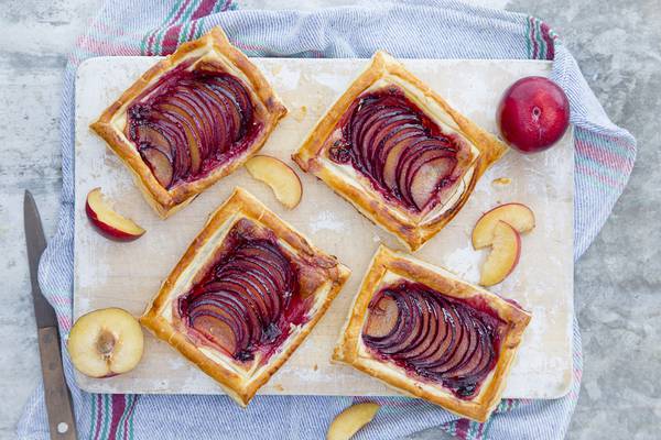 Plum job: These elegant dessert tarts are the ideal use of in-season fruit