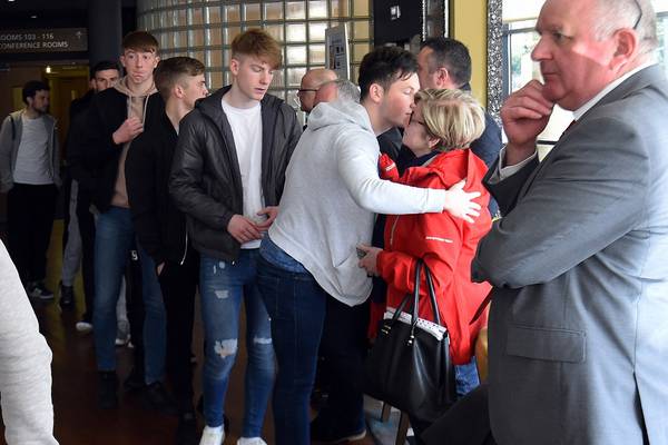 Derry City players mourn loss of captain Ryan McBride