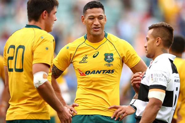 Folau and Pocock put differences on LGBT rights aside