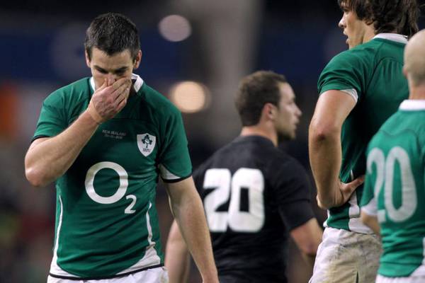 Intensity of first start against All Blacks made Johnny Sexton vomit