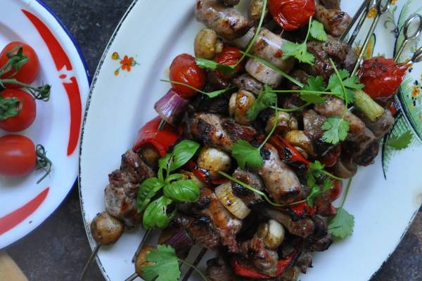 Lamb skewers are the perfect food for outdoor get-togethers