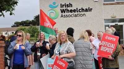 SIPTU members at Irish Wheelchair Association go on strike
