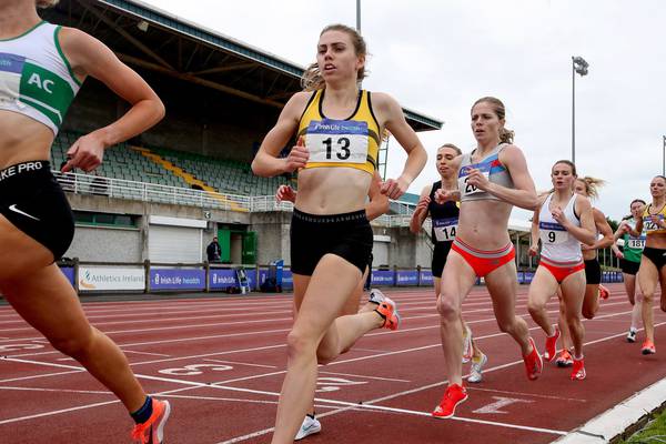 Louise Shanahan takes Mageean’s 800m Irish record in stunning run