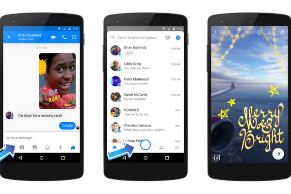 Facebook Messenger camera gets festive makeover