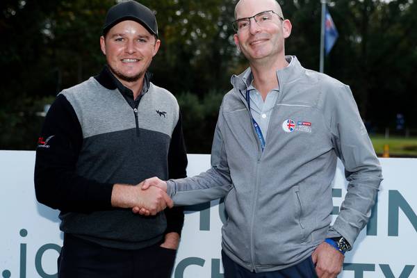 Hole-in-one gives Eddie Pepperell share of British Masters lead