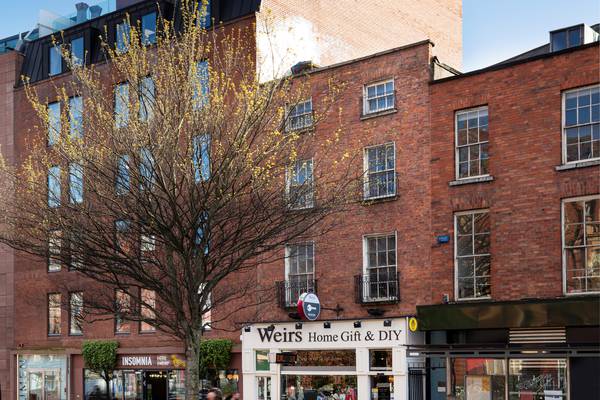 Upper Baggot Street home of Weirs gift and DIY store seeks €2.5m