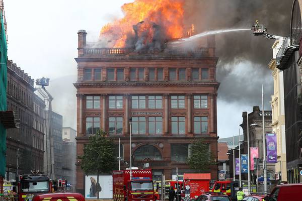 Firefighters battle major blaze at Belfast Primark store