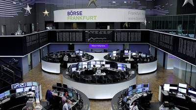 European shares cap losses as euro weakens against the dollar