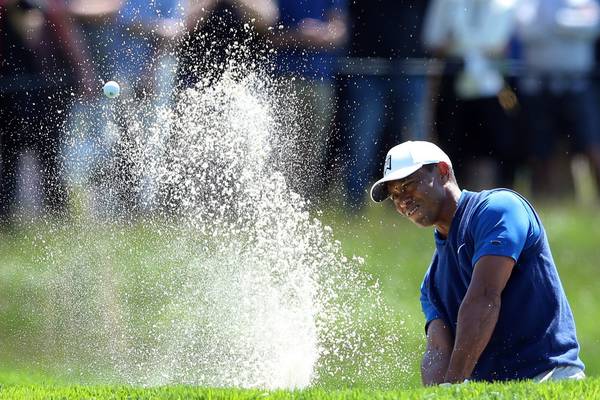 Tiger Woods well adrift at US PGA after topsy-turvy first round