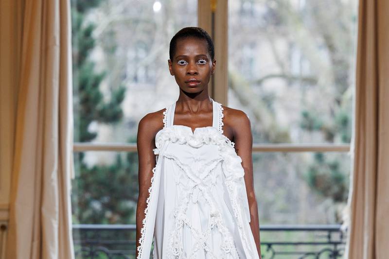 Róisín Pierce’s ethereal and romantic collection brings angel-inspired looks to Paris