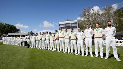 Ireland's first day of Test cricket starts and ends with a bang