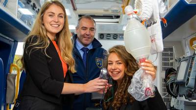 Device to reduce medical waste wins NCAD students Dyson award