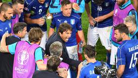 Departing Antonio Conte’s Italy beaten but unbowed