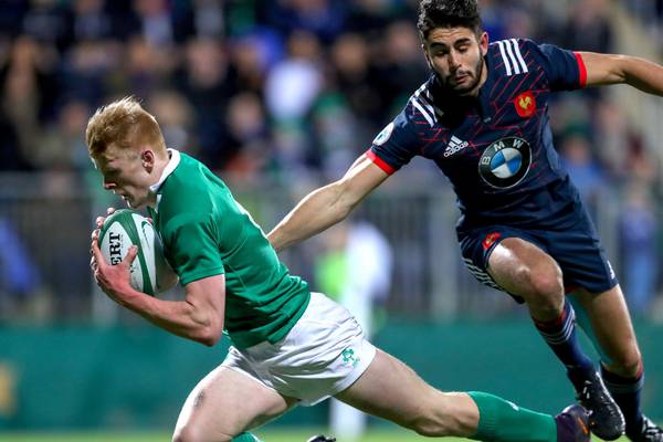 Tommy O’Brien is key to Ireland Under-20s victory in France