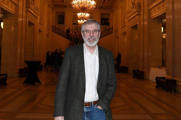 Gerry Adams claims Sinn Féin was ‘banned and outlawed’