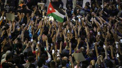 Thousands protest tax reforms in Jordan for a third night