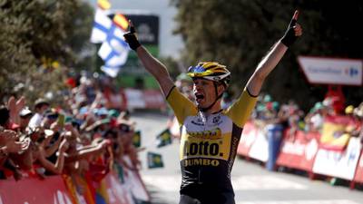 Chris Froome suffers blow on Vuelta’s first real mountain stage