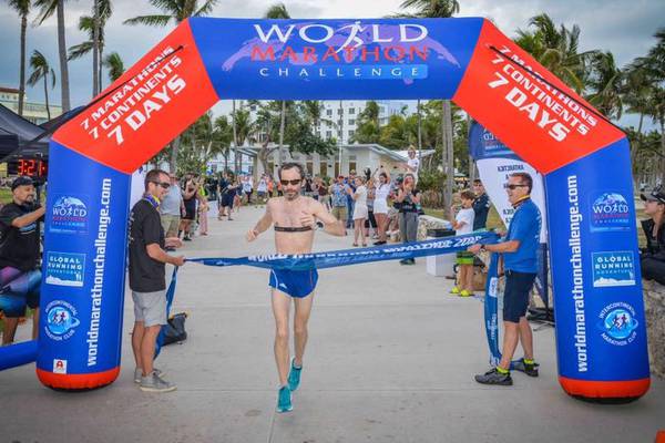Irish man runs seven marathons from Antarctica to Miami