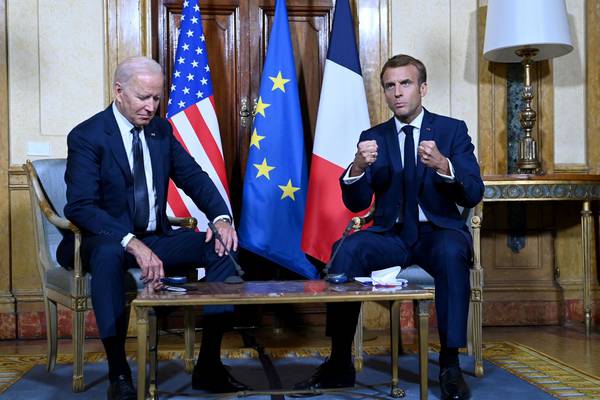 US was ‘clumsy’ in Aukus submarine deal, Biden admits to Macron
