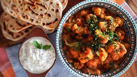 Frugal Feasts: Feed six for less than €10 with Graham Herterich’s cauliflower and potato curry with naan and raita