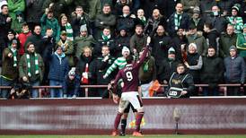 Celtic’s unbeaten run comes to a shuddering stop at Hearts