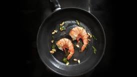 The tyranny of small-plate dining: what’s the best way to split these two prawns five ways?