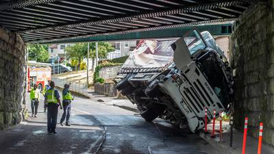 Cork-Dublin train service disrupted after truck crashes into bridge