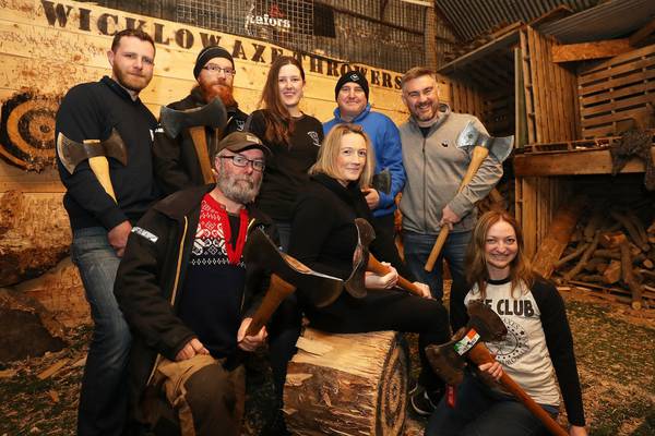 Axe throwing: ‘It’s cheaper than therapy’