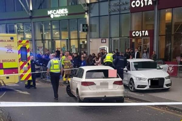 Gardaí investigating car-ramming incident at Dublin shopping centre