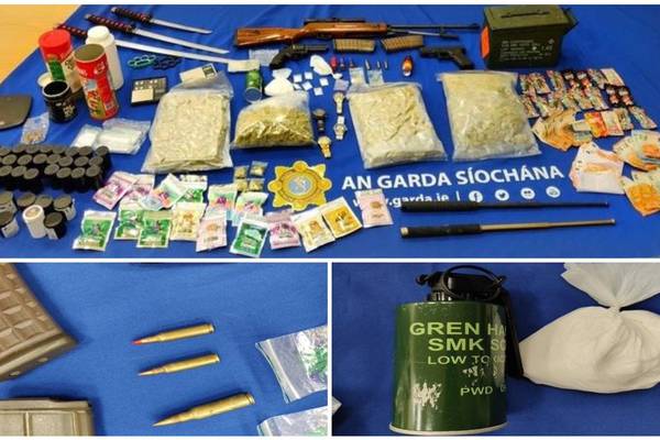 Array of weapons, drugs seized as gardaí target Dublin brothers