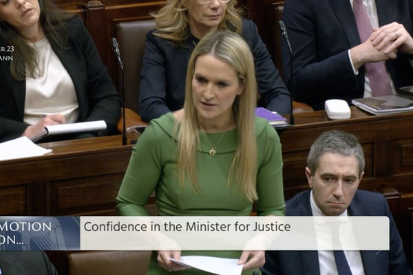 Helen McEntee: Minister for Justice survives Sinn Féin vote of no confidence after Dublin riots