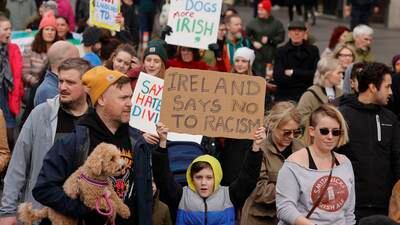 Thousands protest against ‘hatred and disinformation’ at anti-racism march in Dublin 