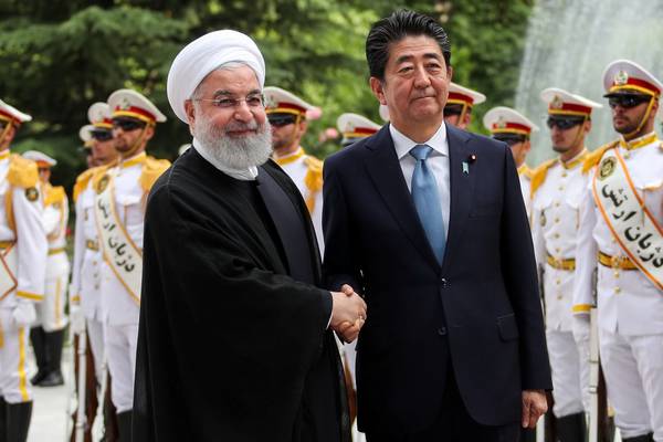 Abe seeks to reduce Middle East tensions in two-day visit to Iran