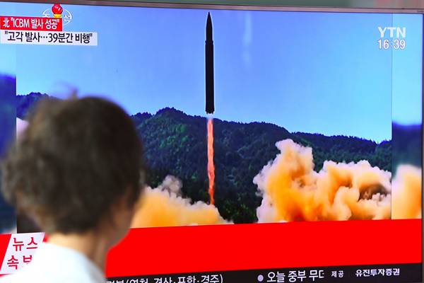 North Korea fires rocket into Japanese waters ahead of G20