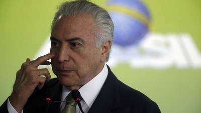 Bribery charge against Brazilian president reaches parliament