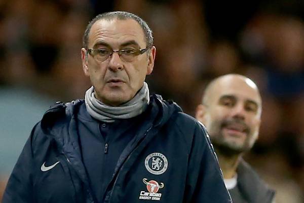 Maurizio Sarri’s future at Chelsea on the line after City defeat