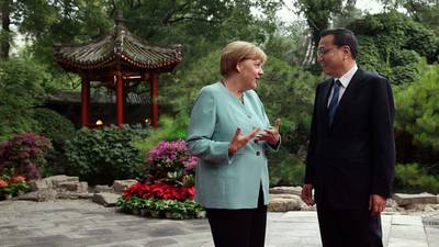 Trade tops Merkel  agenda  during  seventh China visit