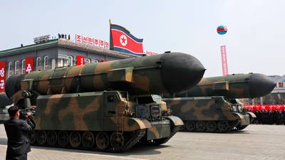 Pence speaks of ‘provocation’ after North Korean  missile test fails