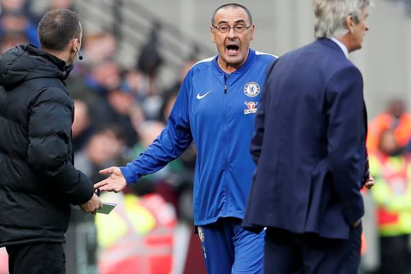 Maurizio Sarri: Chelsea are a year behind Liverpool