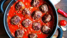 Crowd-pleasing lamb meatballs with tomato and chilli butter sauce