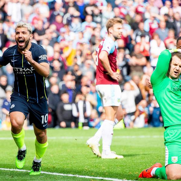 Agüero breaks Burnley resistance as Man City return to the top