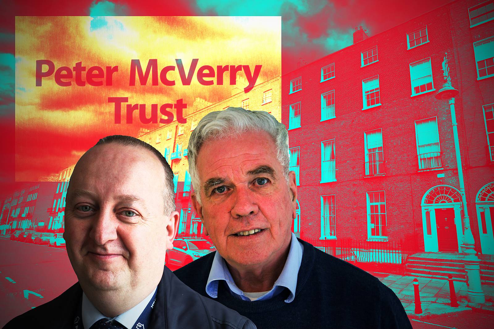 Pat Doyle (left). former chief executive of the Peter McVerry Trust, and Peter McVerry (right)