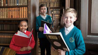Books by schoolchildren go on display alongside Book of Kells