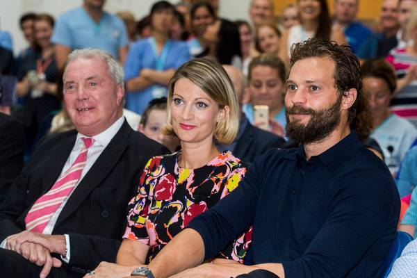 Jamie Dornan speaks of impact of mother’s death from cancer