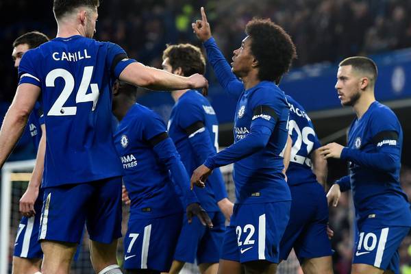 First half blitz sees Chelsea send Crystal Palace into drop zone