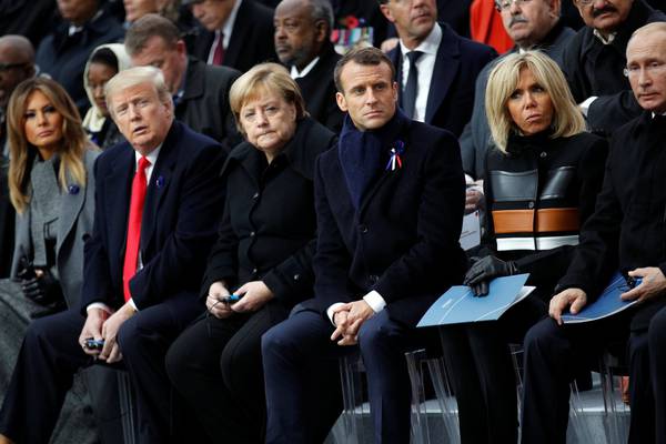 Macron warns about dangers of nationalism at Armistice ceremony
